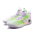 [Custom The fallen cherry blossoms are a riot of green]  KD Trey 5 IX Vintage Basketball Shoes Unisex Low-top Green - Image 2