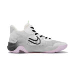 [Custom Ice and Shadow]  KD Trey 5 IX Vintage Basketball Shoes Unisex Mid-Top Gray/Black - Image 3