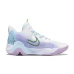 [Custom Summer Star Trails]  KD Trey 5 IX Vintage Basketball Shoes Unisex Mid-Top Blue/Pink - Image 3