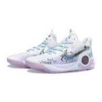 [Custom Summer Star Trails]  KD Trey 5 IX Vintage Basketball Shoes Unisex Mid-Top Blue/Pink - Image 2