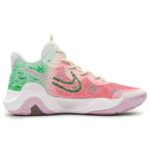 [Custom Four-season Cherry Blossoms]  Trey 5 Vintage Basketball Shoes Unisex Mid-top Red/Pink/Green - Image 3