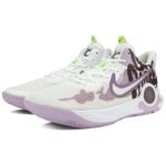 [Custom The streets are lively]  Trey 5 Vintage Basketball Shoes Unisex Mid-top Purple/white - Image 2