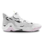 [Custom Two-dimensional grey]  KD Trey 5 IX Vintage Basketball Shoes Unisex Mid-top White/Black - Image 3
