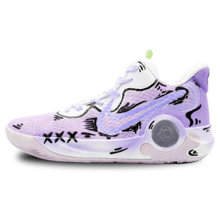 [Custom Two-dimensional Purple]  KD Trey 5 IX Vintage Basketball Shoes Unisex