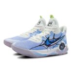 [Custom Submetaverse blue]  KD Trey 5 IX Vintage Basketball Shoes Unisex Mid-top Blue - Image 2