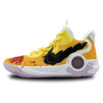 [Custom The dragon roars and the tiger roars]  KD Trey 5 IX Vintage Basketball Shoes Unisex Mid-top Red