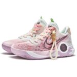[Custom Heartbeat Landing]  KD Trey 5 IX Vintage Basketball Shoes Unisex Mid-top Purple White - Image 2