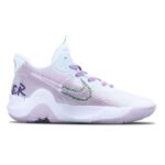 [Custom Unicorn Dewdrop]  KD Trey 5 IX Vintage Basketball Shoes Men Mid-top White/Purple - Image 3