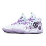 [Custom Unicorn Dewdrop]  KD Trey 5 IX Vintage Basketball Shoes Men Mid-top White/Purple - Image 2