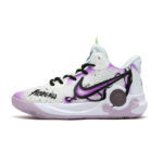 [Custom Death Scythe]  KD Trey 5 IX Vintage Basketball Shoes Unisex Mid-top Purple/white