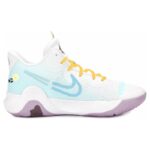 [Custom Grow towards the sun]  KD Trey 5 IX Vintage Basketball Shoes Men Low-top Yellow/white/cyan - Image 3