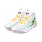 [Custom Grow towards the sun]  KD Trey 5 IX Vintage Basketball Shoes Men Low-top Yellow/white/cyan - Image 2