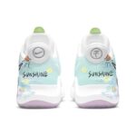 [Custom Grow towards the sun]  KD Trey 5 IX Vintage Basketball Shoes Men Low-top Yellow/white/cyan - Image 4