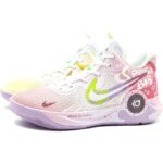 [Custom Sponge Pie Big Star Mandarin Ducks]  KD Trey 5 IX Basketball Shoes Men Low-top White/Yellow - Image 2