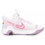 [Custom Pink moment]  KD Trey 5 IX Vintage Basketball Shoes Men Low-top White/pink - Image 3