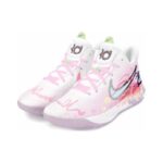 [Custom Pink moment]  KD Trey 5 IX Vintage Basketball Shoes Men Low-top White/pink - Image 2