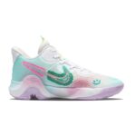 [Custom Smiley Face Soda]  KD Trey 5 IX Vintage Basketball Shoes Unisex Low-top Pink-green-white - Image 3