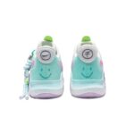 [Custom Smiley Face Soda]  KD Trey 5 IX Vintage Basketball Shoes Unisex Low-top Pink-green-white - Image 5