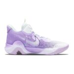 [Custom Purple absolute string]  KD Trey 5 IX Vintage Basketball Shoes Unisex Mid-top White - Image 3
