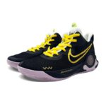 [Custom The lone warrior]  KD Trey 5 IX Vintage Basketball Shoes Unisex Mid-top Black/Gold - Image 2