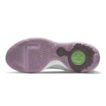 [Custom Unisex light wisteria purple]  KD Trey 5 IX Vintage Basketball Shoes Unisex Mid-top White/purple - Image 5