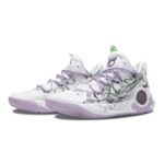 [Custom Lovely ghost]  KD Trey 5 IX Vintage Basketball Shoes Men Low-top White/green/gray - Image 3