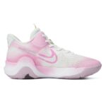 [Custom Unlimited]  KD Trey 5 IX Vintage Basketball Shoes Unisex Low-Top Pink/White - Image 4