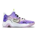 [Custom Ursa purpurea]  KD Trey 5 IX Vintage Basketball Shoes Unisex Mid-Top Purple - Image 3