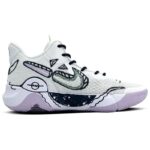 [Custom Moon Reverie]  KD Trey 5 IX Vintage Basketball Shoes Unisex Mid-top Black/red/purple - Image 3