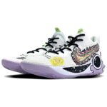 [Custom Moon Reverie]  KD Trey 5 IX Vintage Basketball Shoes Unisex Mid-top Black/red/purple - Image 2