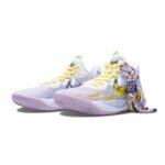 [Custom Ion Collide]  KD Trey 5 IX Vintage Basketball Shoes Unisex Mid-top Purple/blue/yellow - Image 2