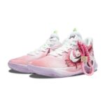 [Custom Shining Star]  KD Trey 5 IX Vintage Basketball Shoes Unisex Mid-top Pink/white - Image 2