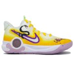 [Custom Black Mamba]  KD Trey 5 IX Vintage Basketball Shoes Unisex Mid-top Purple/Gold - Image 5