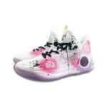 [Custom The Redemption of Roses]  KD Trey 5 IX Vintage Basketball Shoes Unisex Mid-top Pink/black/purple - Image 2