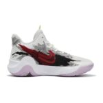 [Custom Men's Grey Shadow Spider L Grey Red]  Trey 5 Vintage Basketball Shoes Men - Image 3