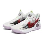 [Custom Men's Grey Shadow Spider L Grey Red]  Trey 5 Vintage Basketball Shoes Men - Image 2