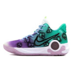 [Custom Green and purple coconut tree A]  KD Trey 5 IX Vintage Basketball Shoes Unisex - Image 2