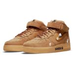 [Custom Winter plum Bear]  Air Force 1 Skateboarding Shoes Unisex