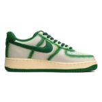 [Custom Men's style with gradient white and green]  Air Force 1 Skateboarding Shoes Men Low-top White/green - Image 2
