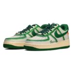[Custom Men's style with gradient white and green]  Air Force 1 Skateboarding Shoes Men Low-top White/green - Image 3