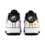 [Custom Linear graffiti A]  Air Force 1 Skateboarding Shoes Unisex Low-top White - Image 4