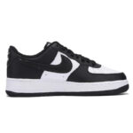 [Custom 59 Men's and women's identical black and white three]  Air Force 1 Skateboard Shoes Unisex Low-Top Black White - Image 2