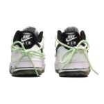 [Custom Female oil painting in black, white and green]  Air Force 1 Skateboarding Shoes Women's Low-top Black/White/Green - Image 3