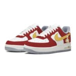[Custom Happy Year of the Snake!]  Air Force 1 Skateboard Shoes Women's Low-Top Red