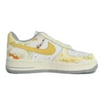 [Custom The Autumnal Equinox]  Air Force 1 Skateboard Shoes Women's Low-Top Yellow - Image 2