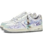 [Custom The spirit Snake sets sail]  Air Force 1 Skateboard Shoes Women's Low-Top Purple - Image 2