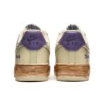 [Custom Composition style]  Air Force 1 Skateboarding Shoes Unisex Low-top Beige Yellow - Image 4