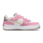 [Custom Sakura Pudding]  Air Force 1 Skateboarding Shoes Women's Low-top Beige - Image 3