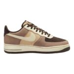 [Custom Lazy giant panda]  Air Force 1 Skateboard Shoes Men Low-Top Light Brown - Image 2