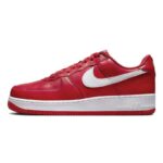 [Custom The same style for men and women leads to a happy marriage]  Air Force 1 Skateboarding Shoes Unisex Low-top Red/Gold - Image 5